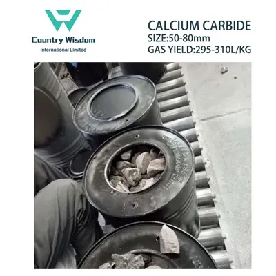 Rekabetçi Fiyatlar Kalsiyum Karbür 50-80mm Asetilen Gazı Sınıfı 50kg/100kg Varillerde